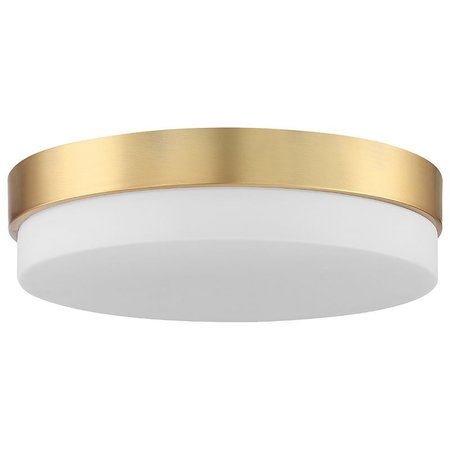 Access Lighting Roma, LED Flush Mount, Antique Brushed Brass Finish, Opal Glass 20826LEDD-ABB/OPL